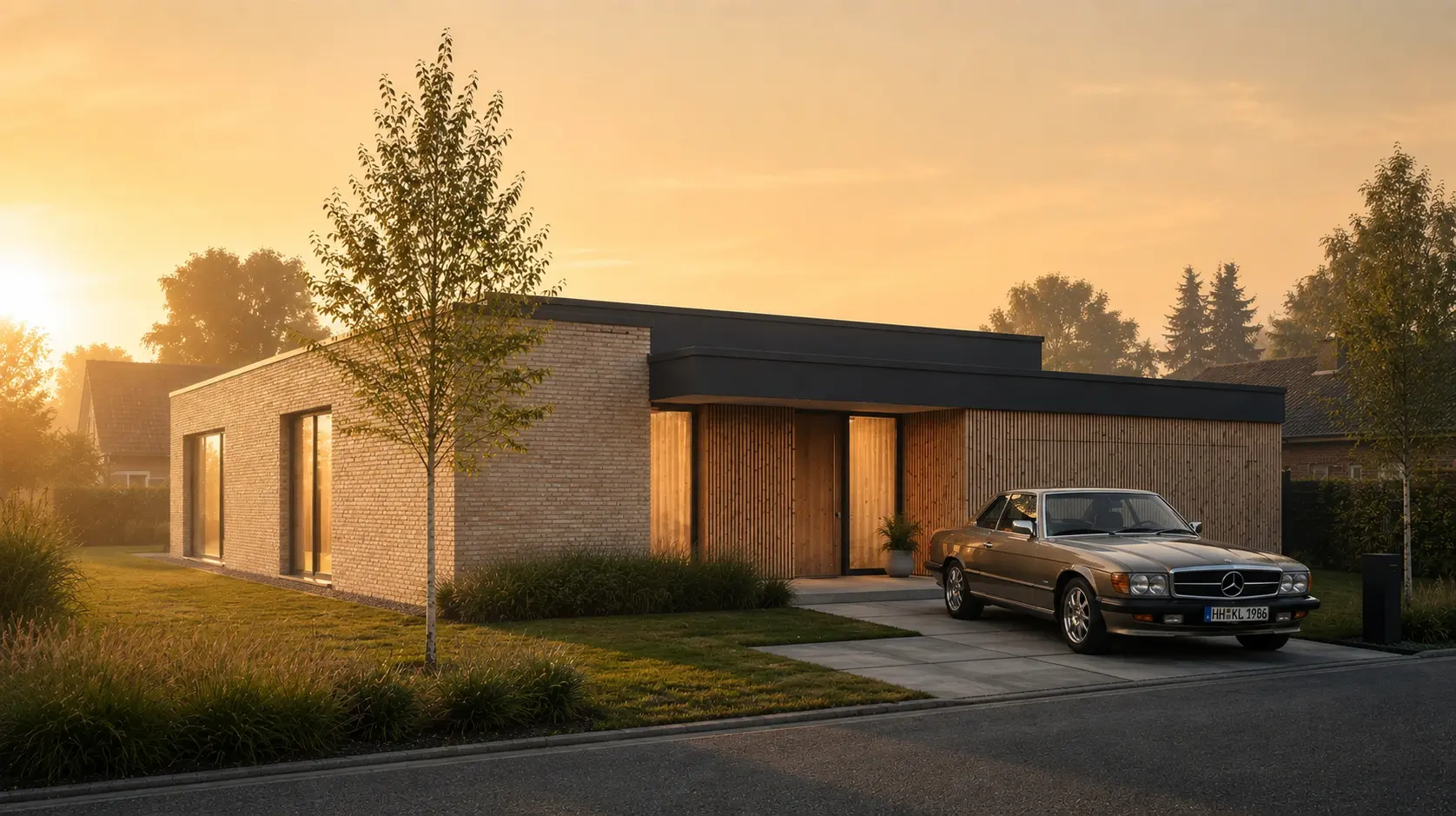 Einfamilienhaus mit Auto Einfahrt
